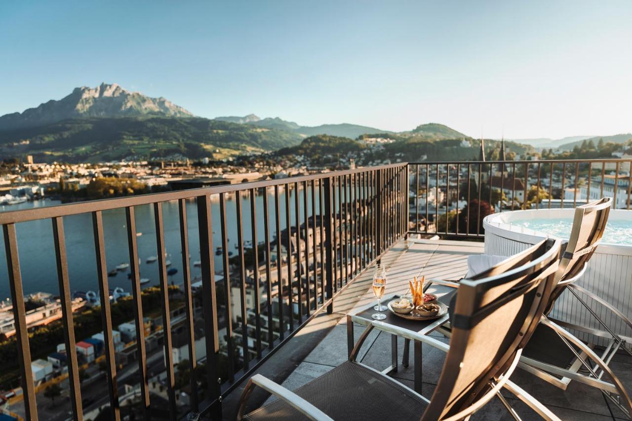 Art Deco Hotel Montana Luzern Exterior foto